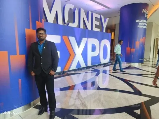 Venkatesh M at Money Expo, India