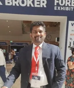 Venkatesh M at Forex Expo, Dubai